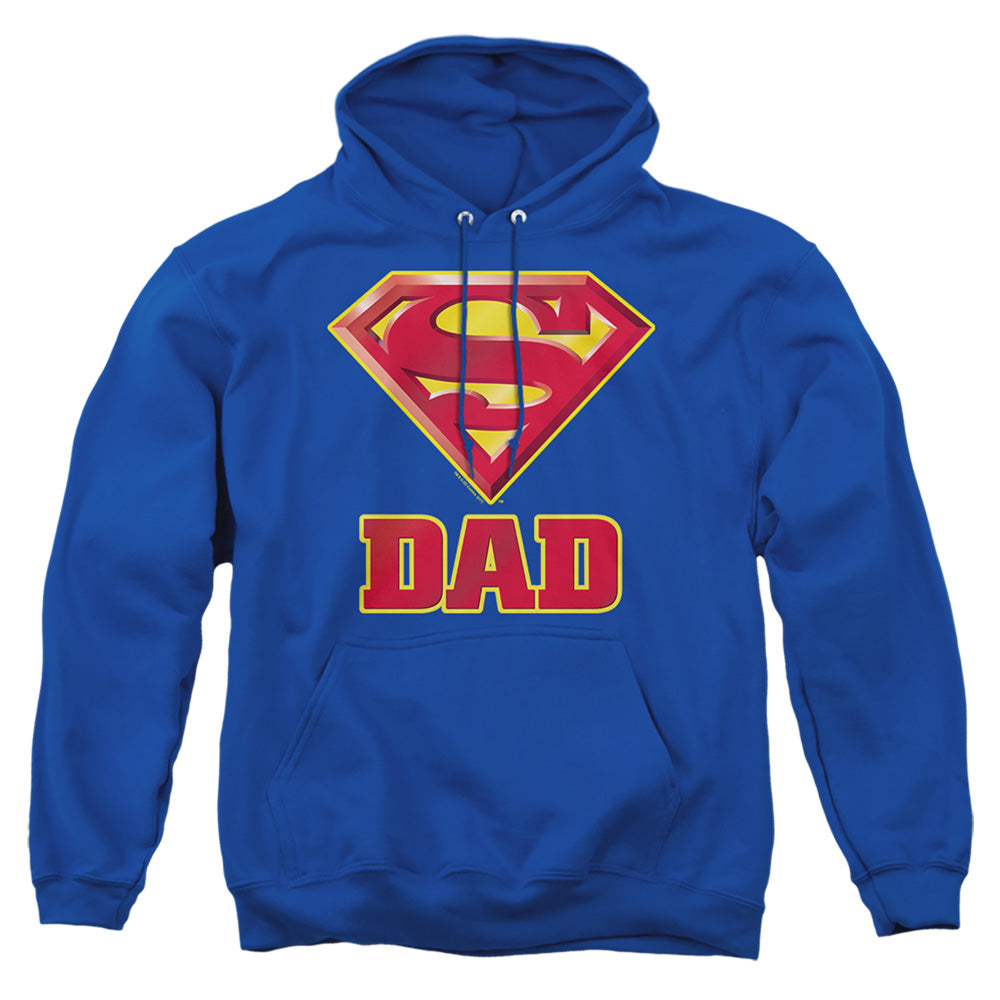 Superman - Super Dad - Adult Pull-over Hoodie - Royal Blue
