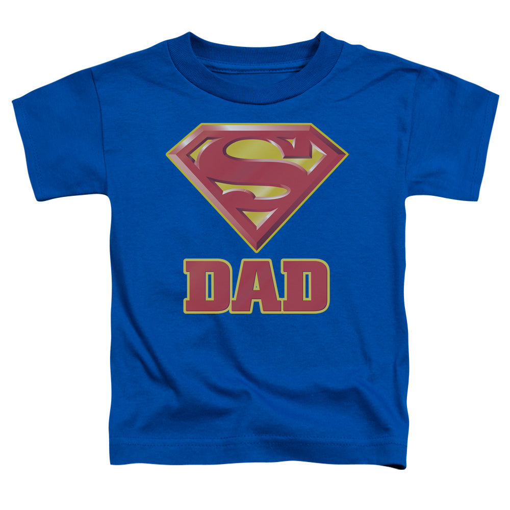 Superman - Super Dad - Short Sleeve Toddler Tee - Royal Blue T-shirt