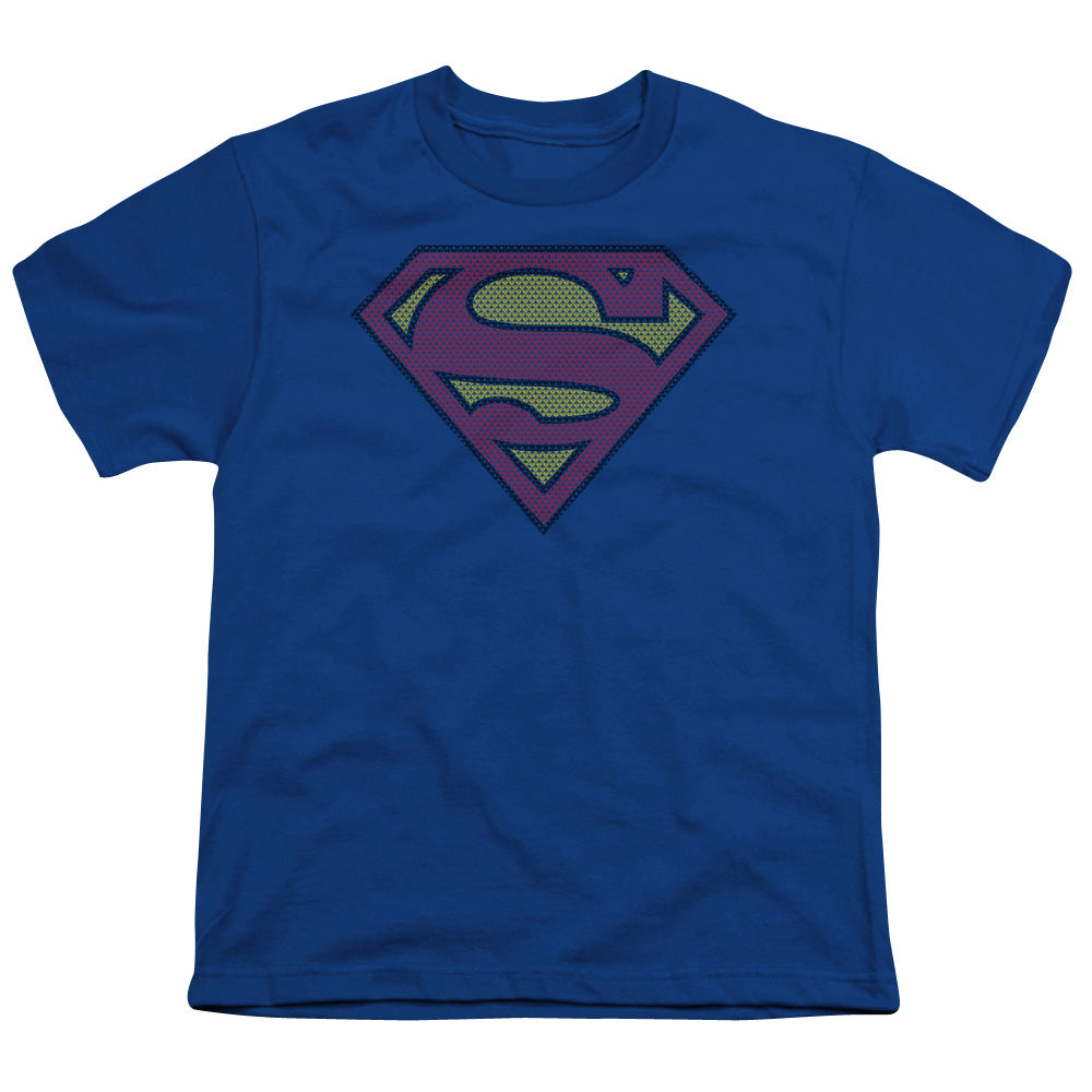 Superman - Little Logos - Short Sleeve Youth 18/1 - Royal Blue T-shirt