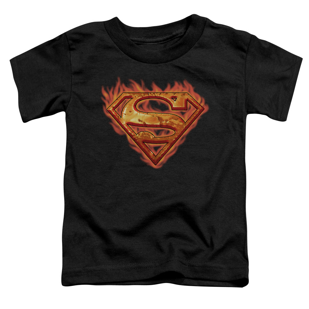 Superman - Hot Metal - Short Sleeve Toddler Tee - Black T-shirt