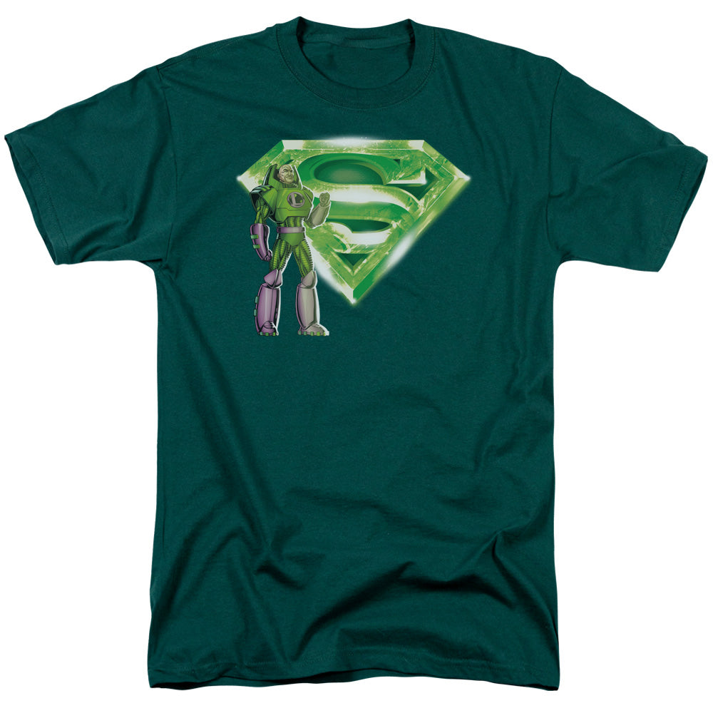 Superman - Lex & Kryptonite Logo - Short Sleeve Adult 18/1 - Hunter Green T-shirt