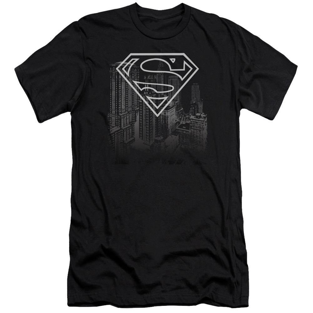 Superman - Skyline-premuim Canvas Adult Slim Fit 30/1 - Black