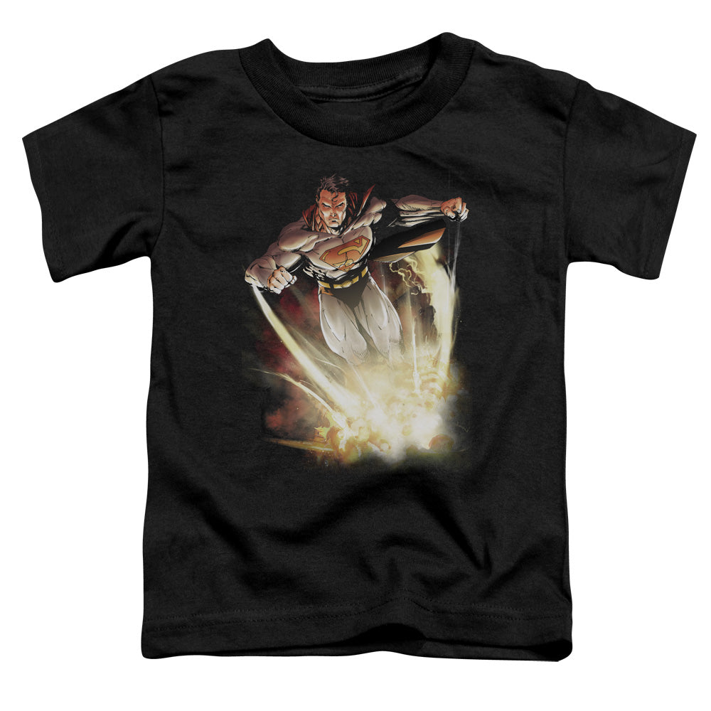 Superman - Explosive - Short Sleeve Toddler Tee - Black T-shirt