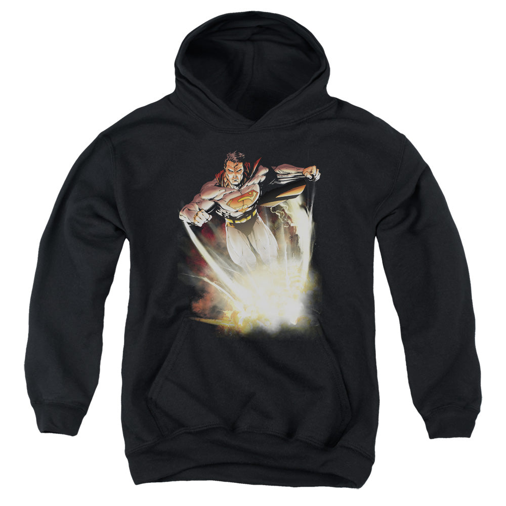 Superman - Explosive - Youth Pull-over Hoodie - Black