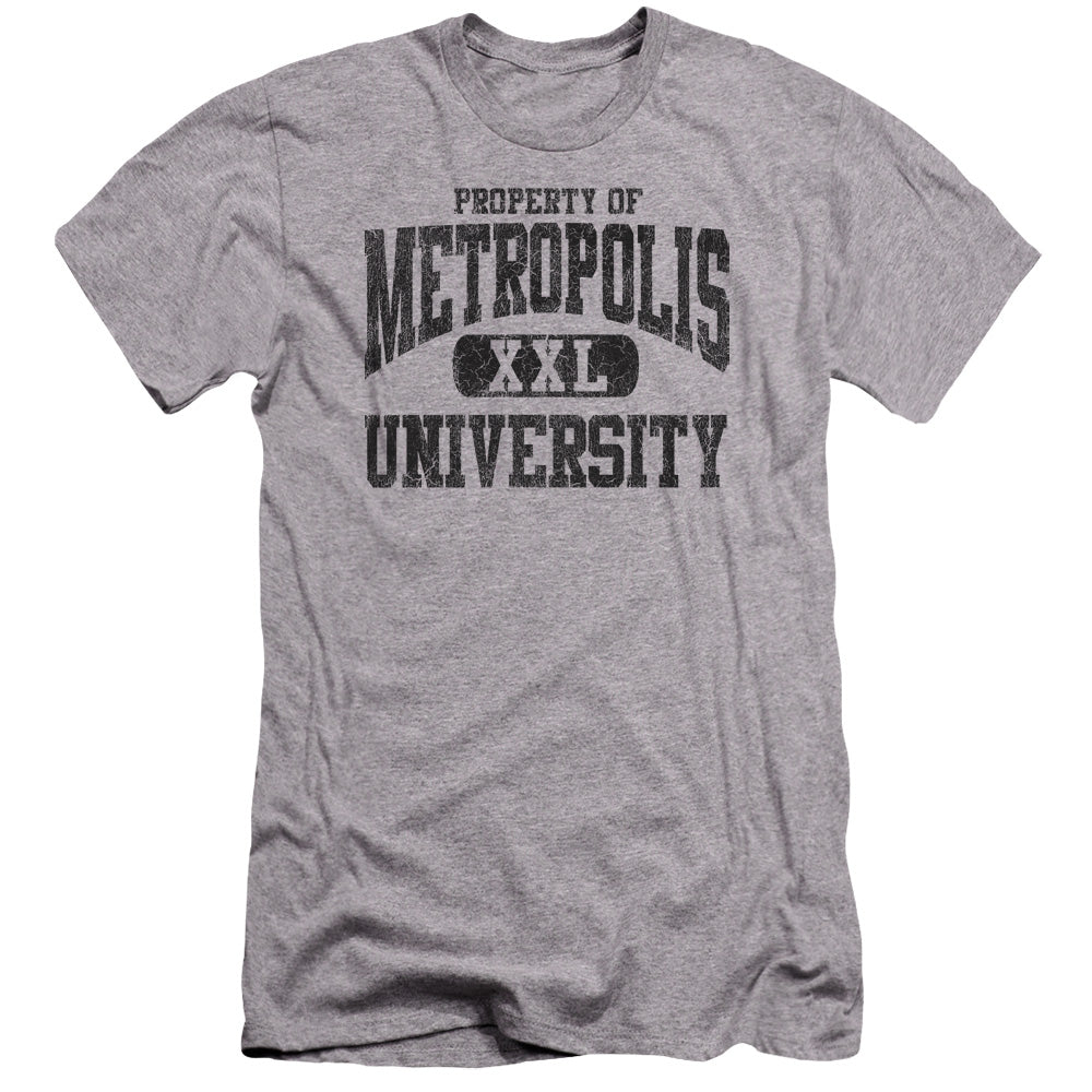 Superman - Property Of Mu-premuim Canvas Adult Slim Fit 30/1 - Athletic Heather