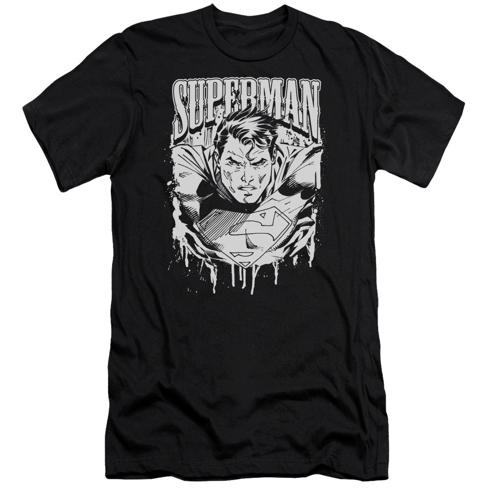 Superman - Super Metal-premuim Canvas Adult Slim Fit 30/1 - Black
