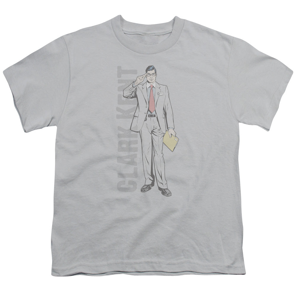 SUPERMAN CLARK KENT - S/S YOUTH 18/1 - SILVER T-Shirt