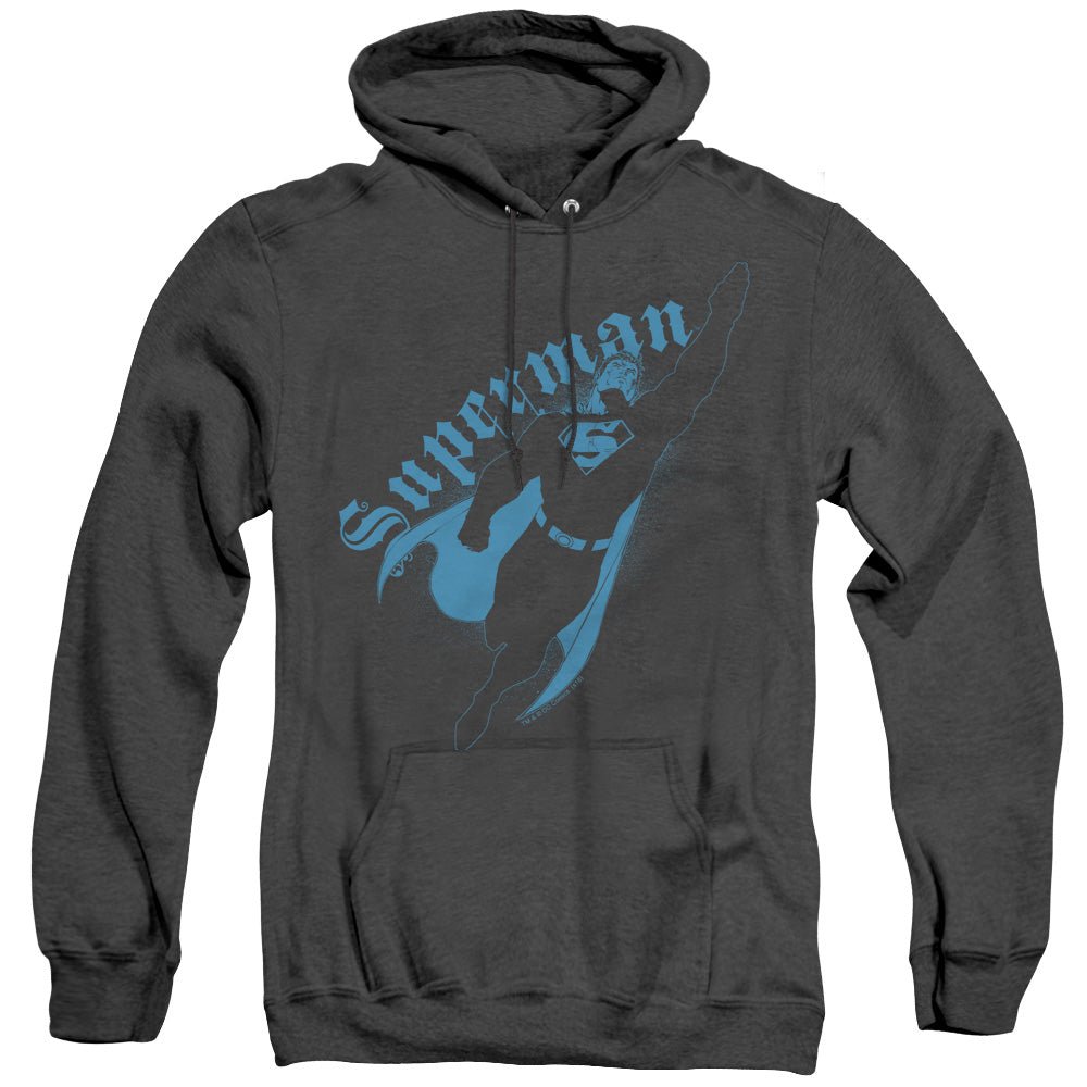 Superman - Darkness - Adult Heather Hoodie - Black
