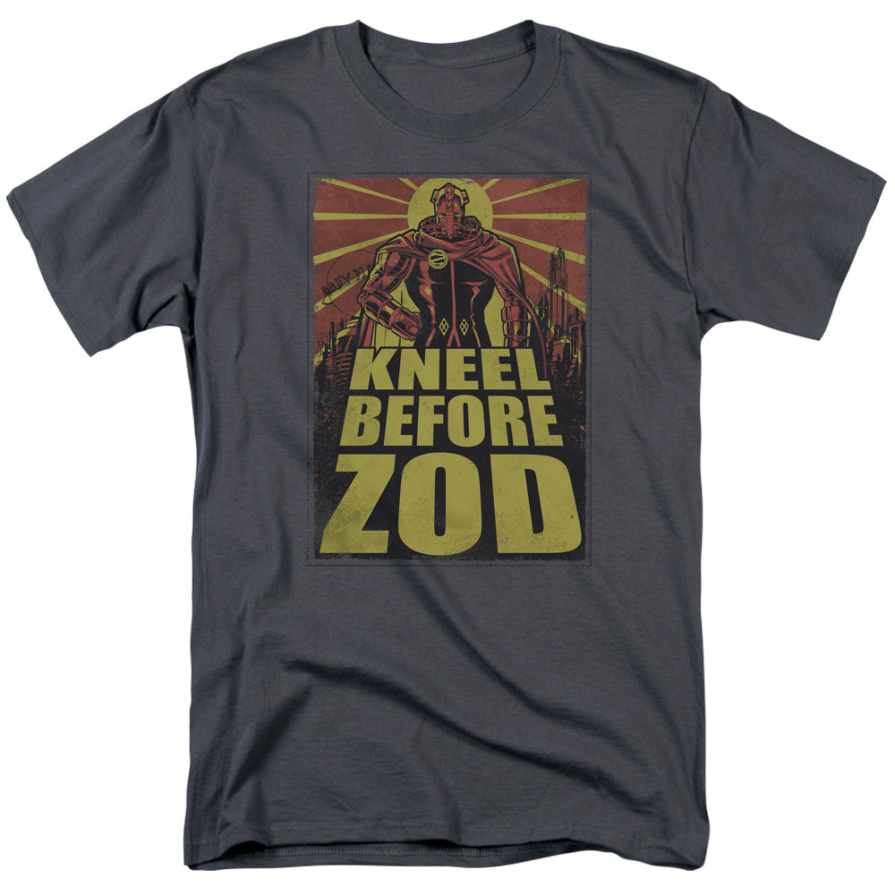 Superman - Zod Poster - Short Sleeve Adult 18/1 - Charcoal T-shirt