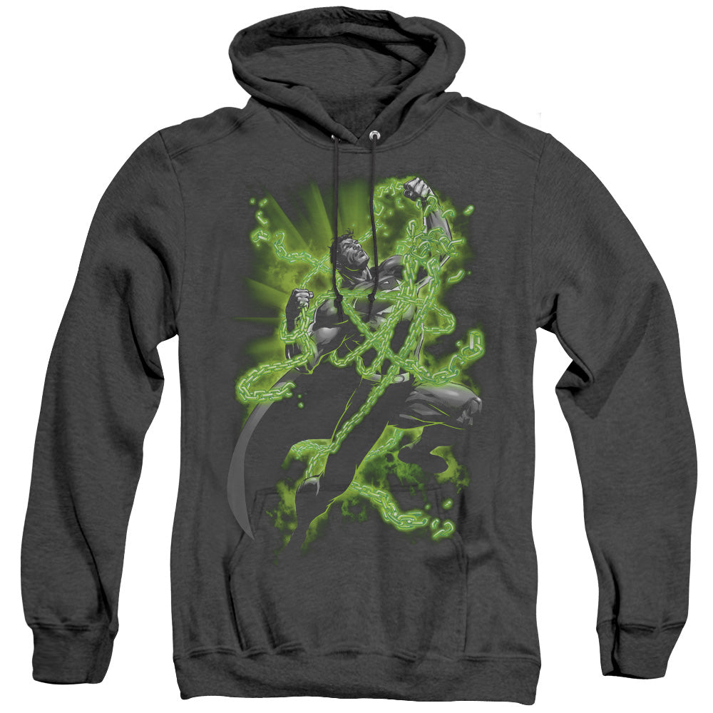 Superman Kryptonite Chains - Adult Heather Hoodie - Black