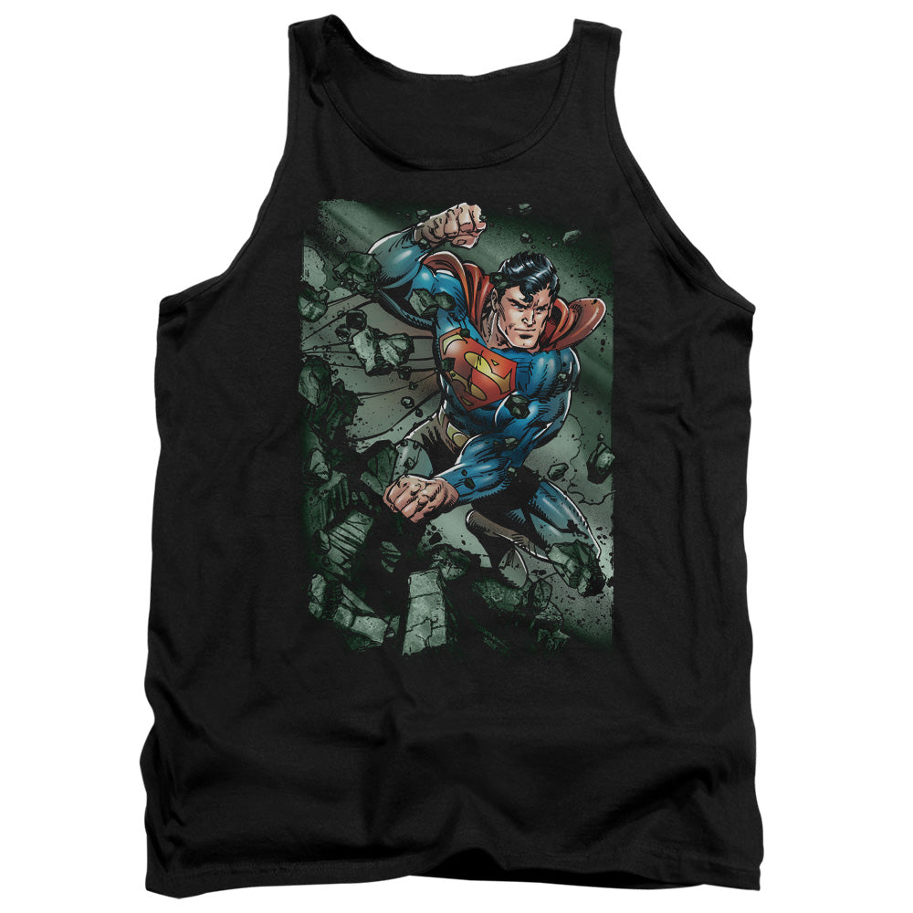 Superman - Indestructible - Adult Tank - Black