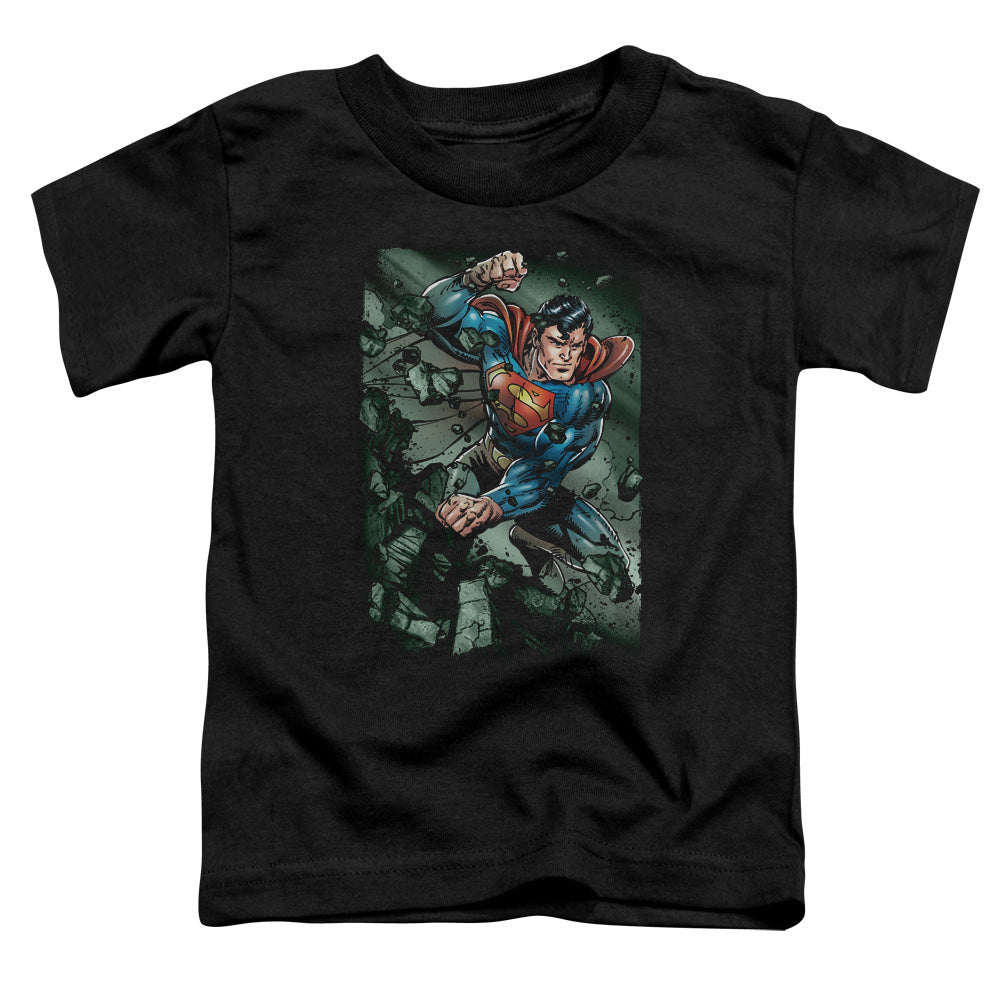 Superman - Indestructible - Short Sleeve Toddler Tee - Black T-shirt