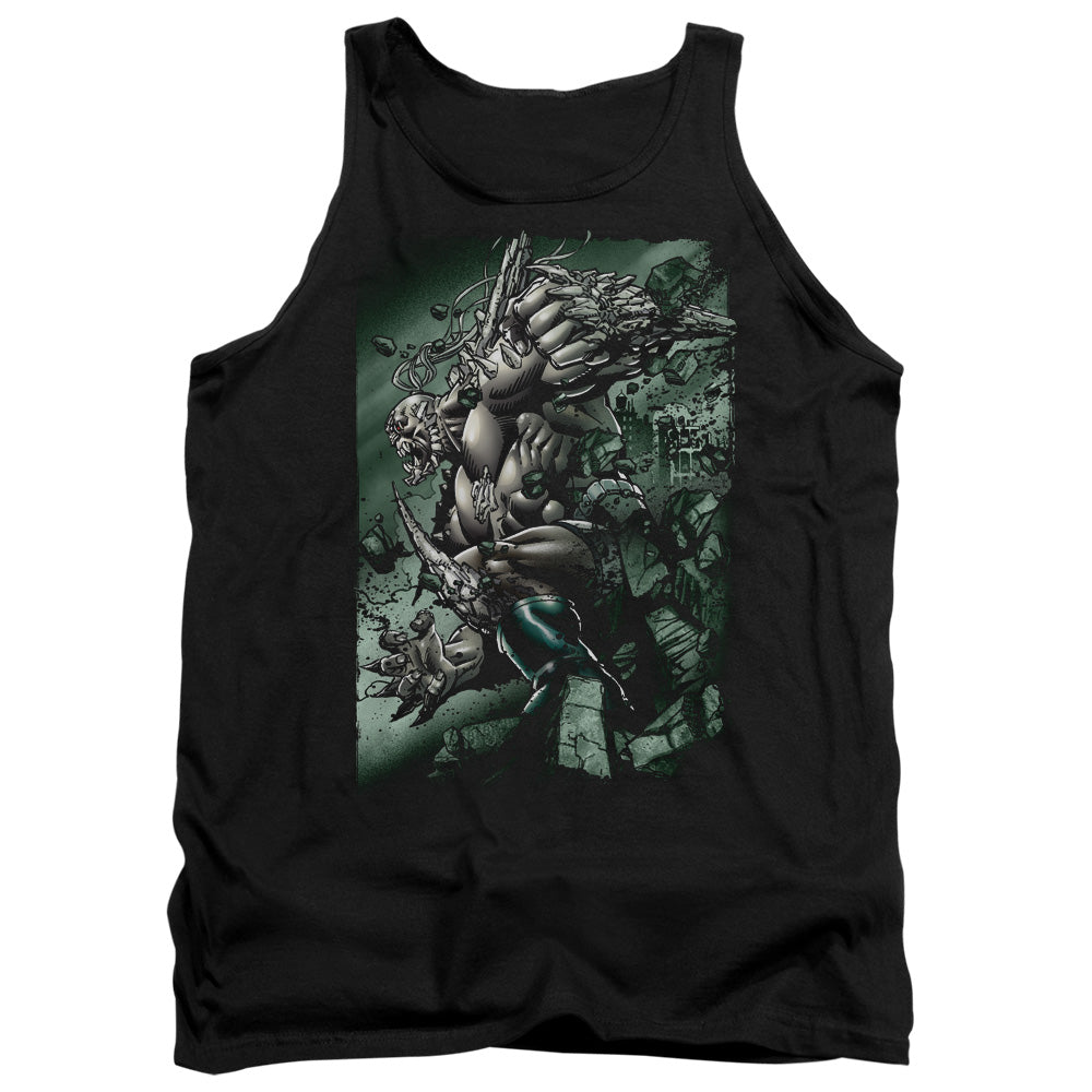 Superman - Doomsday Destruction - Adult Tank - Black