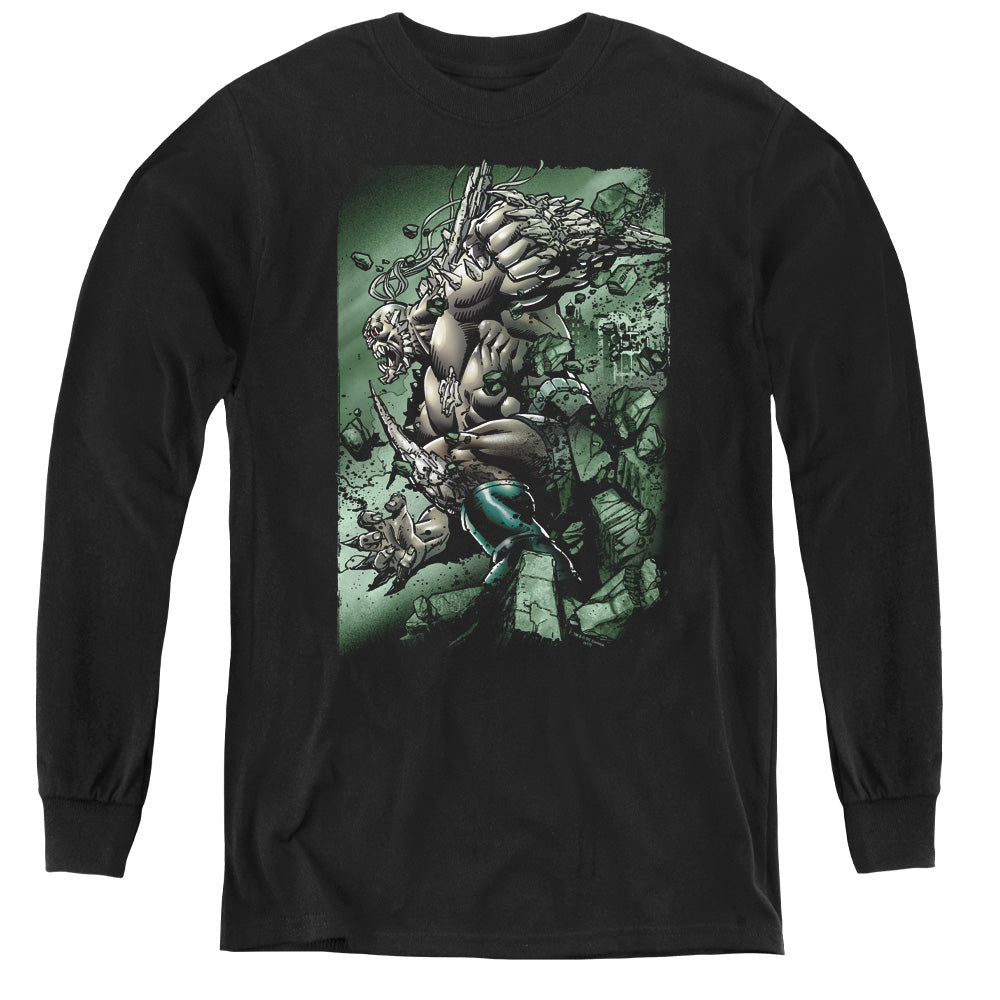 Superman - Doomsday Destruction - Youth Long Sleeve Tee - Black