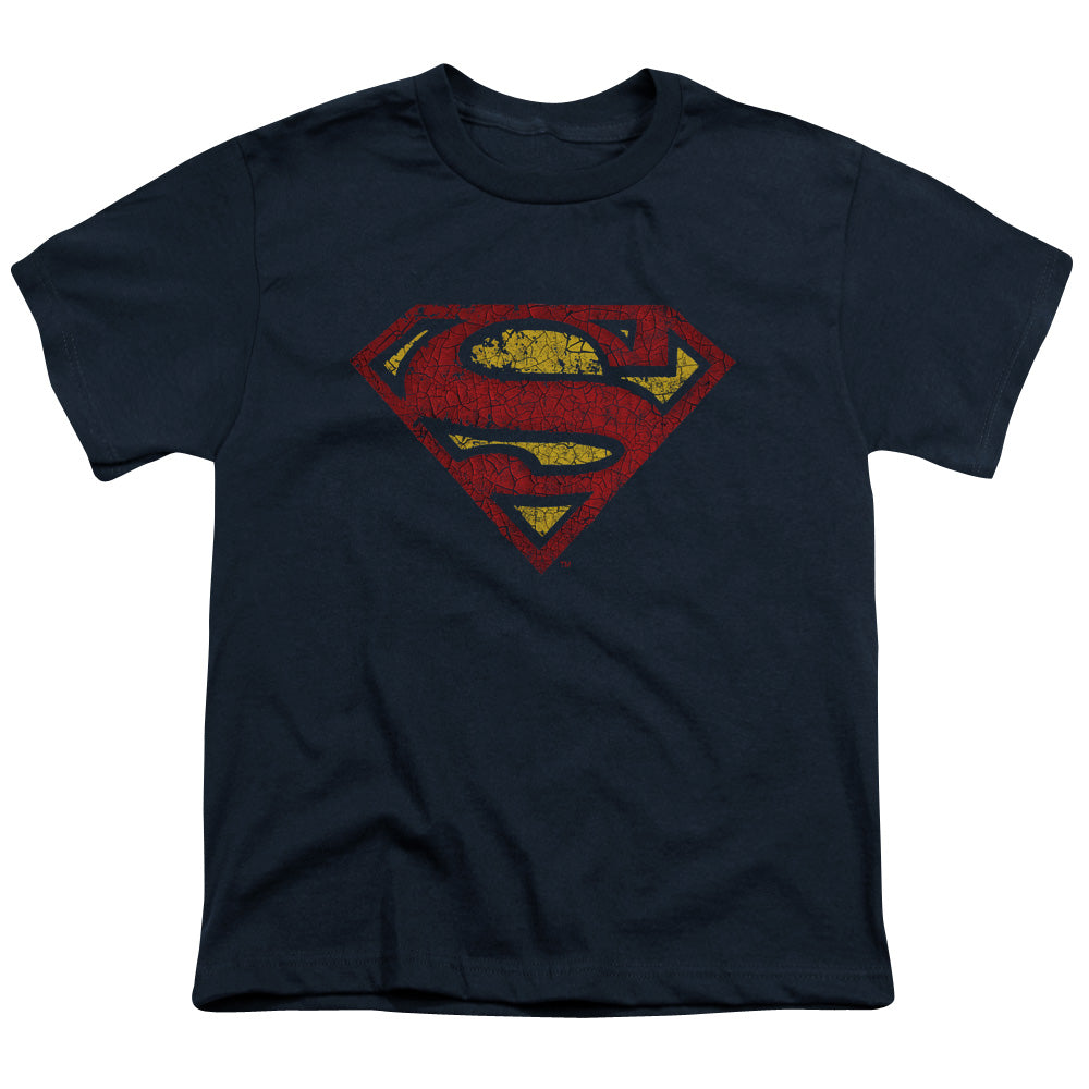 Superman - Crackle S - Short Sleeve Youth 18/1 - Navy T-shirt