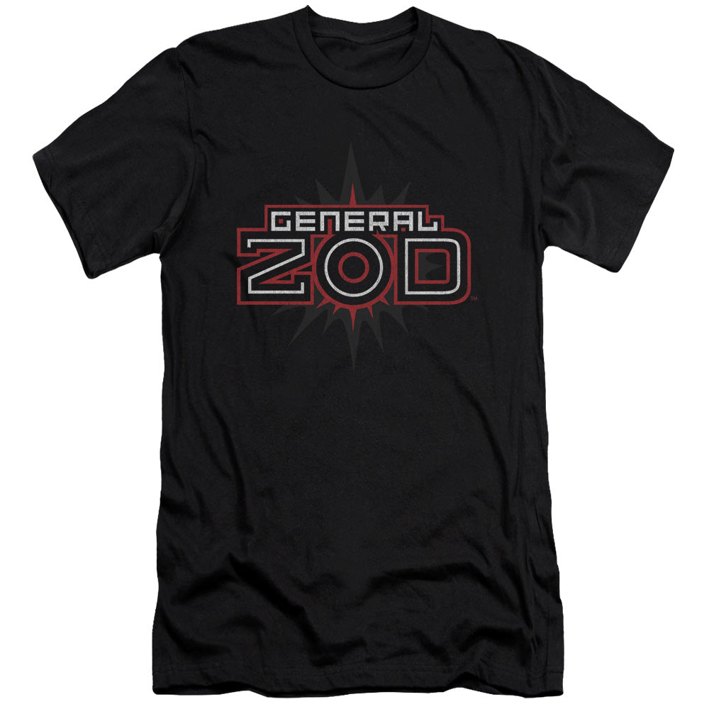Superman - Zod Logo - Short Sleeve Adult 30/1 - Black T-shirt