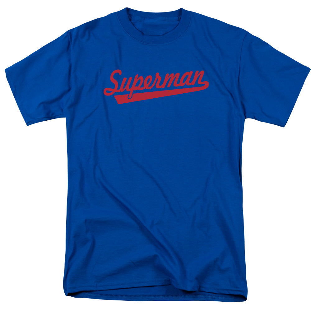 Superman - S Tail - Short Sleeve Adult 18/1 - Royal Blue T-shirt