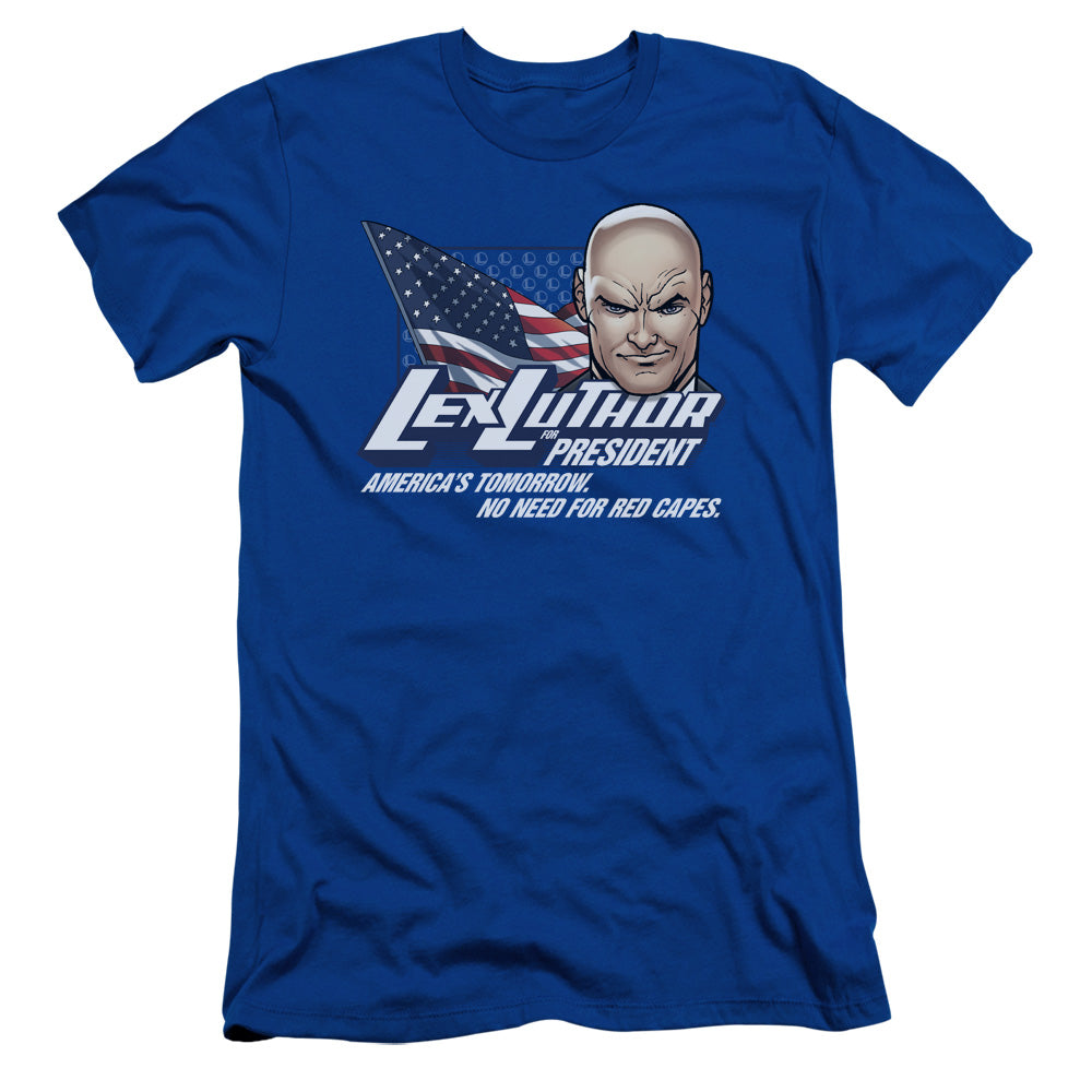 Superman - Lex For President - Short Sleeve Adult 30/1 - Royal Blue T-shirt