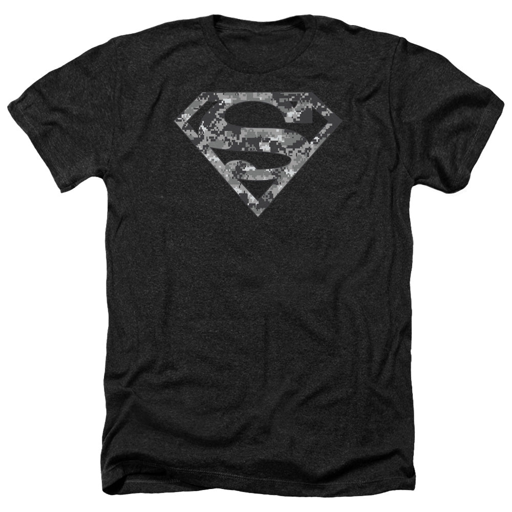 Superman - Urban Camo Shield - Adult Heather-black