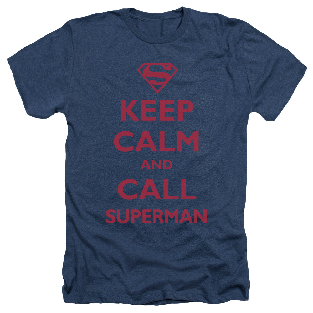 Superman - Call Superman - Adult Heather - Navy