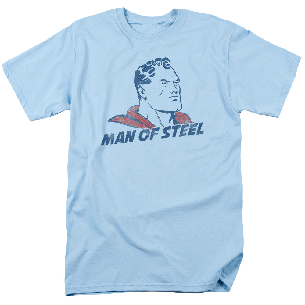 Superman - The Man - Short Sleeve Adult 18/1 - Light Blue T-shirt