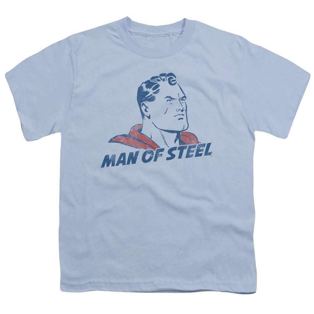 Superman - The Man - Short Sleeve Youth 18/1 - Light Blue T-shirt