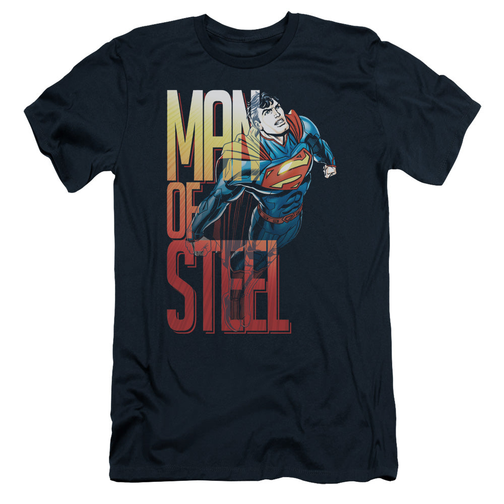 Superman - Steel Flight - Short Sleeve Adult 30/1 - Navy T-shirt