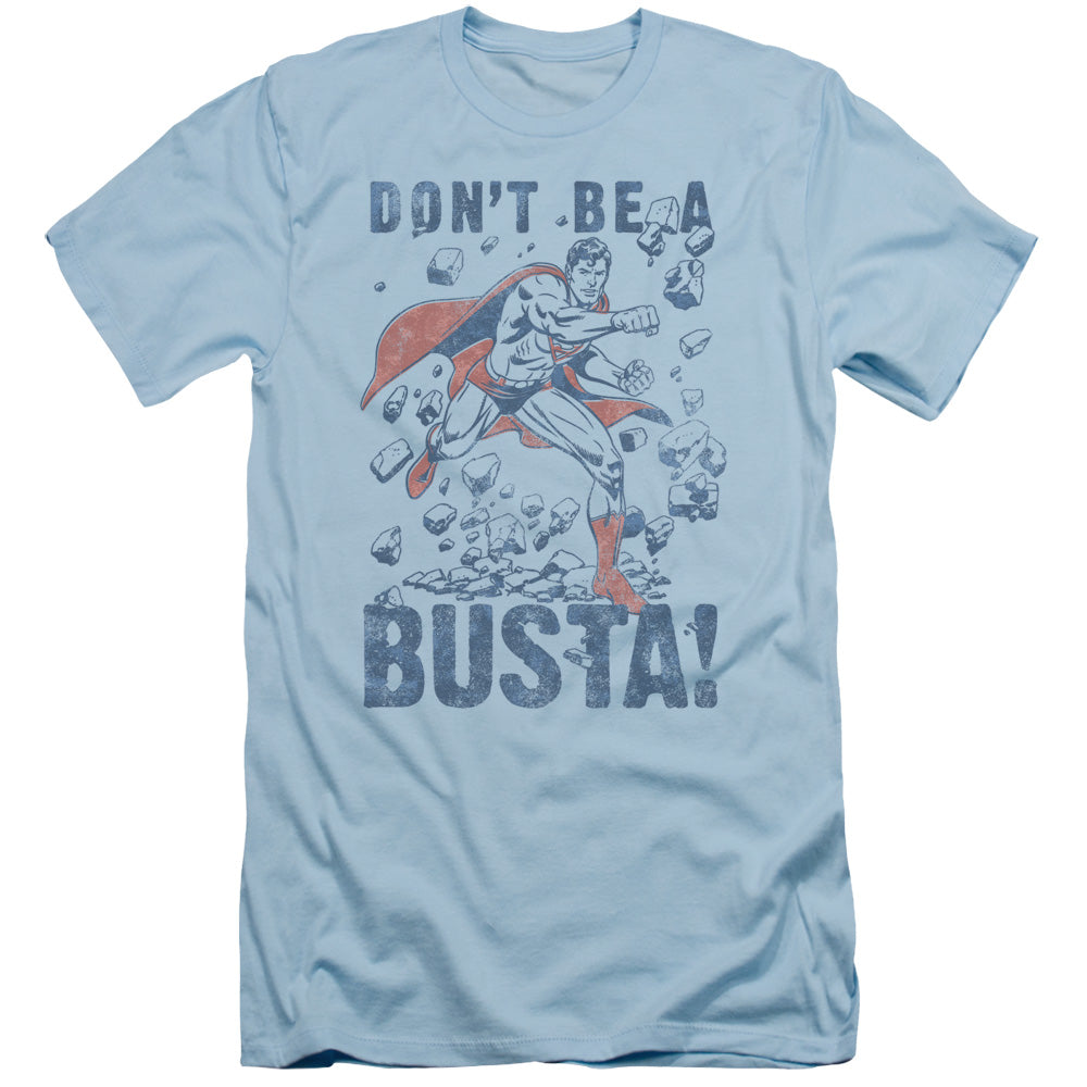 Superman - Busta - Short Sleeve Adult 30/1 - Light Blue T-shirt