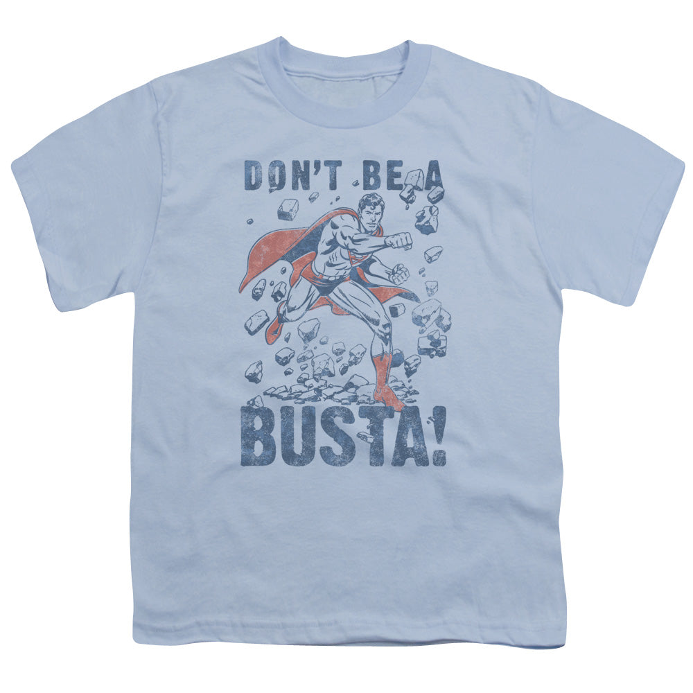 Superman - Busta - Short Sleeve Youth 18/1 - Light Blue T-shirt