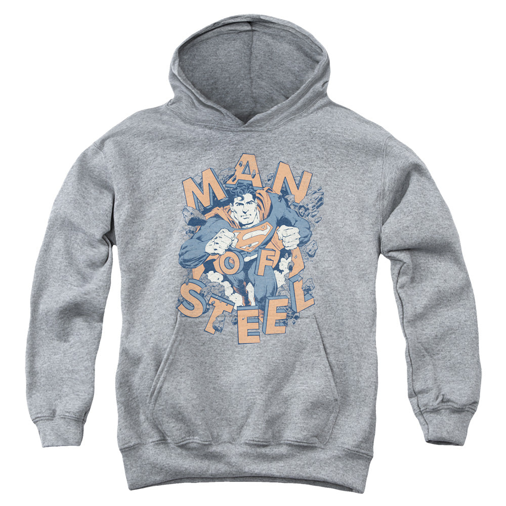 Superman - Coming Through - Youth Pull-over Hoodie - Heather