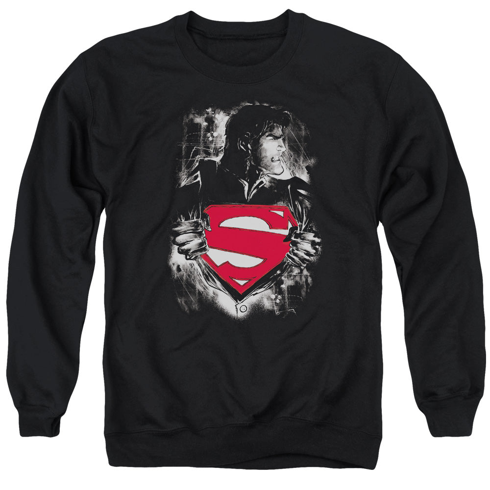 Superman - Darkest Hour - Adult Crewneck Sweatshirt - Black