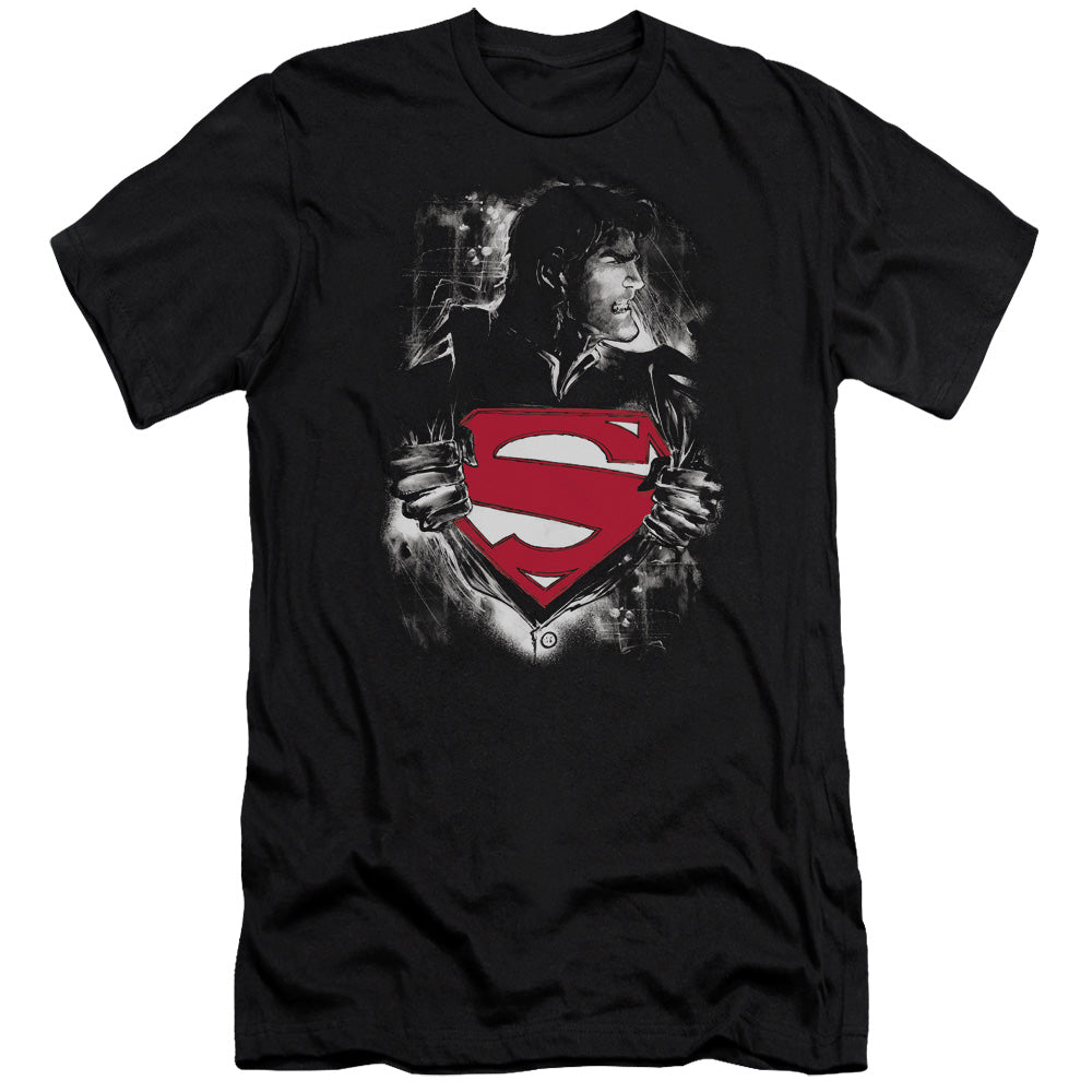 Superman - Darkest Hour-premuim Canvas Adult Slim Fit 30/1 - Black