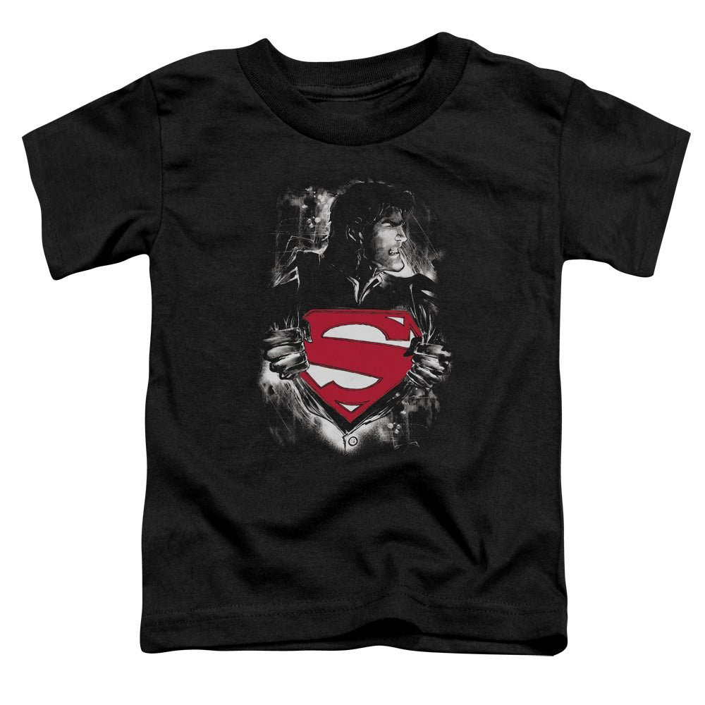 SUPERMAN DARKEST HOUR - S/S TODDLER TEE - BLACK - T-Shirt