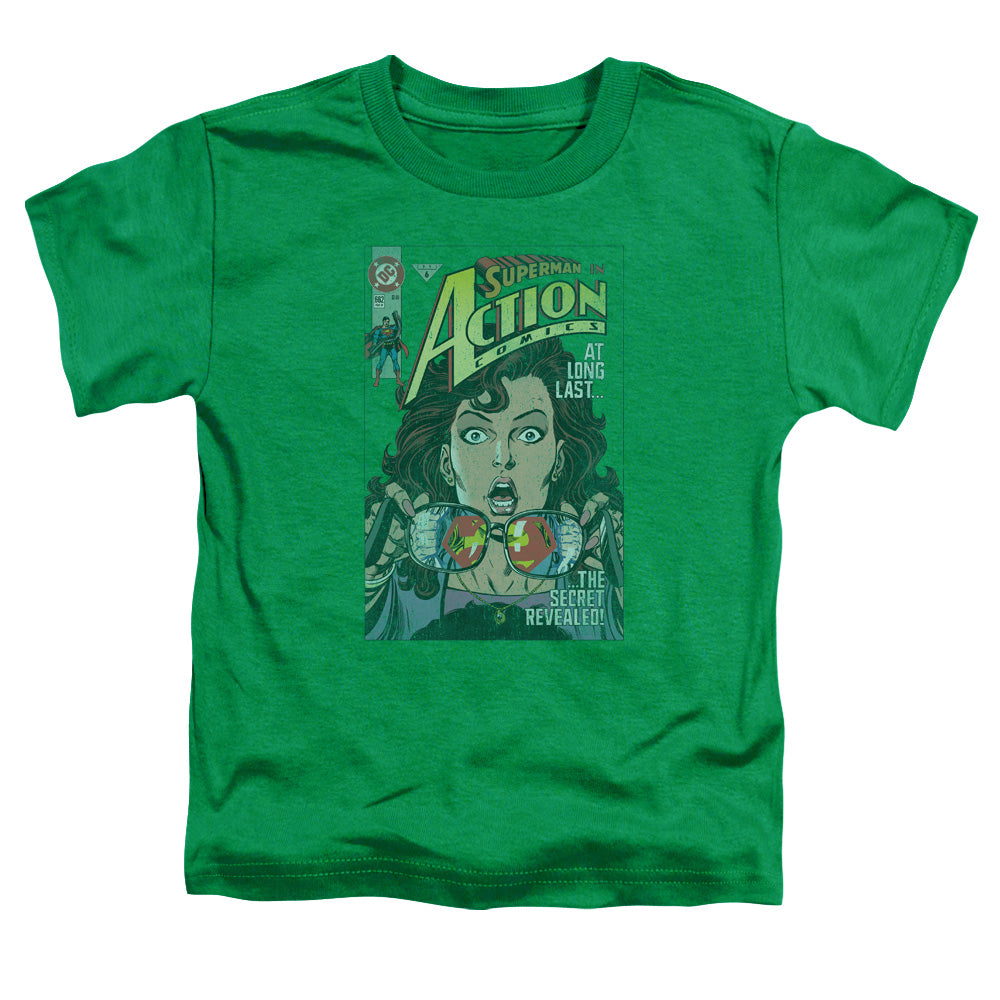 SUPERMAN SECRET REVEALVED - S/S TODDLER TEE - KELLY GREEN - T-Shirt