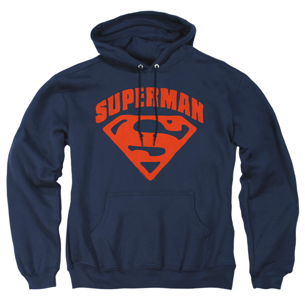 Superman - Super Shield - Adult Pull-over Hoodie - Navy