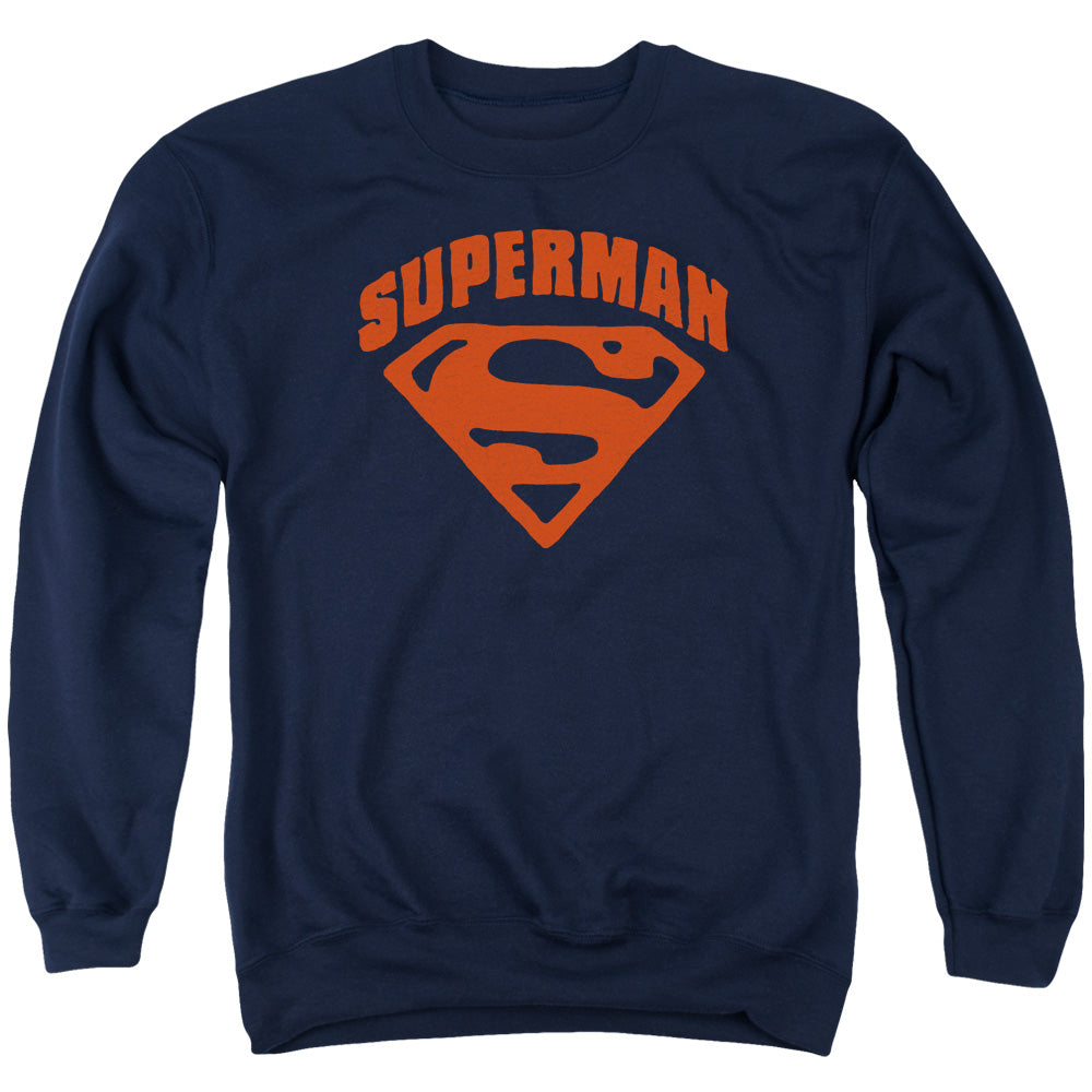 Superman - Super Shield - Adult Crewneck Sweatshirt - Navy