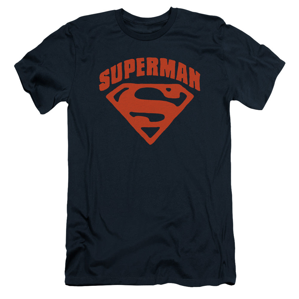 Superman - Super Shield - Short Sleeve Adult 30/1 - Navy T-shirt