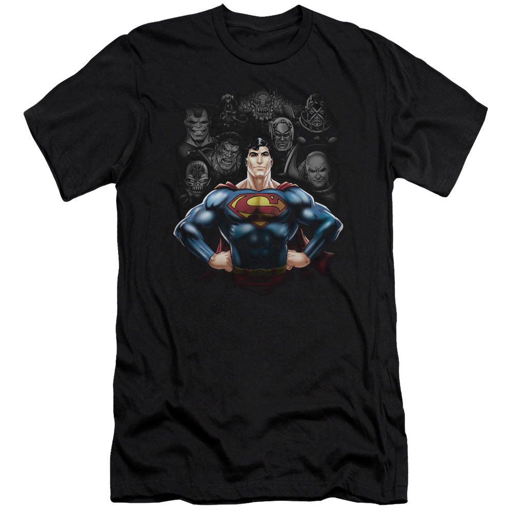 Superman - Villains-premuim Canvas Adult Slim Fit 30/1 - Black