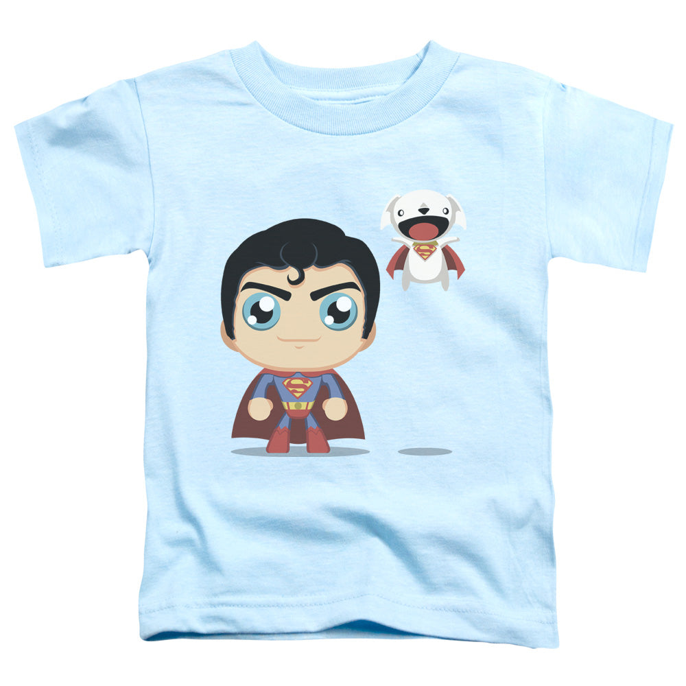 SUPERMAN CUTE SUPERMAN - S/S TODDLER TEE - LIGHT BLUE - T-Shirt