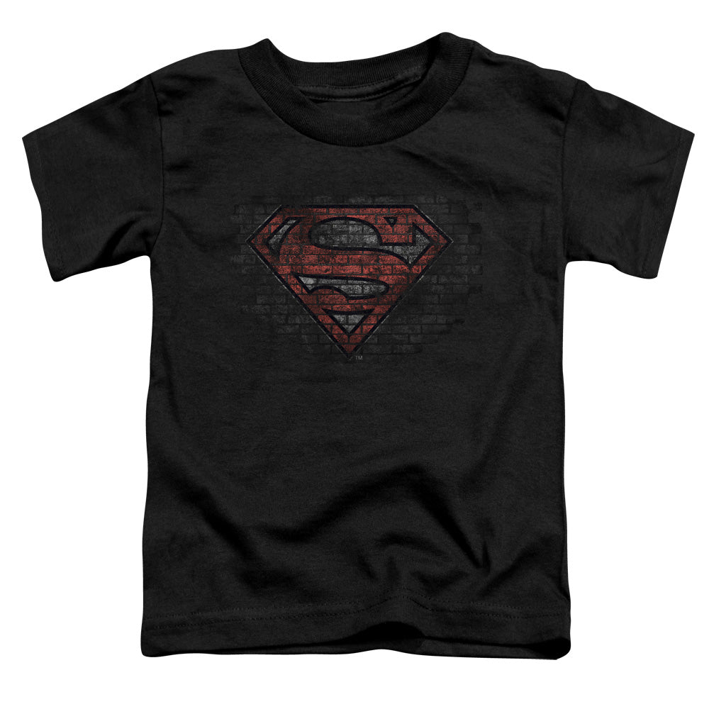 SUPERMAN BRICK S - S/S TODDLER TEE - BLACK - T-Shirt