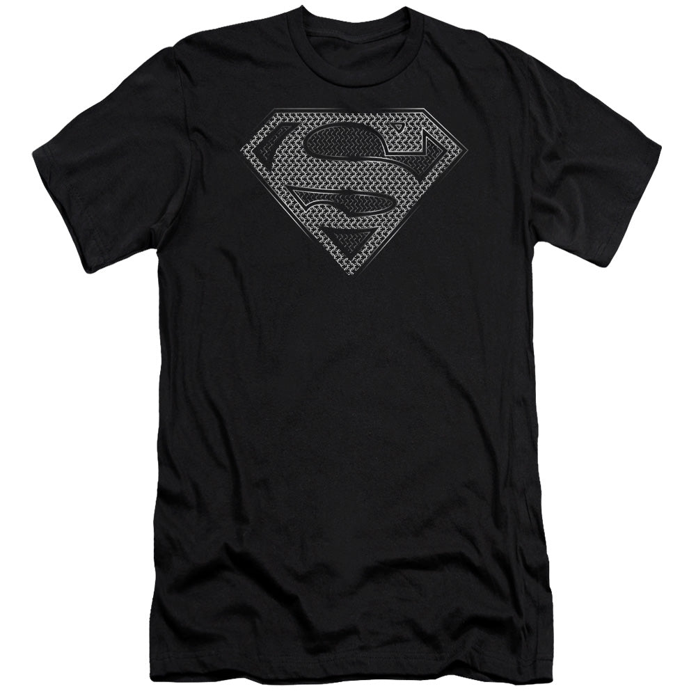 SUPERMAN CHAINMAIL - S/S ADULT 30/1 - BLACK T-Shirt