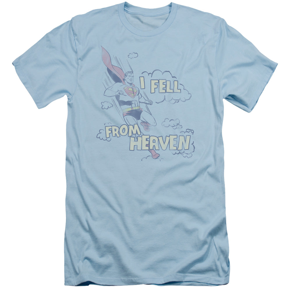 Superman - I Fell - Short Sleeve Adult 30/1 - Light Blue T-shirt