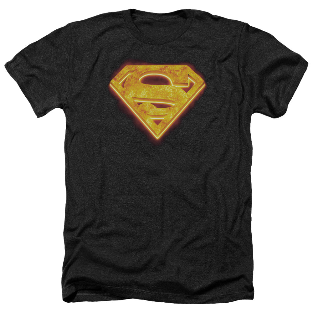 Superman - Hot Steel Shield - Adult Heather-black