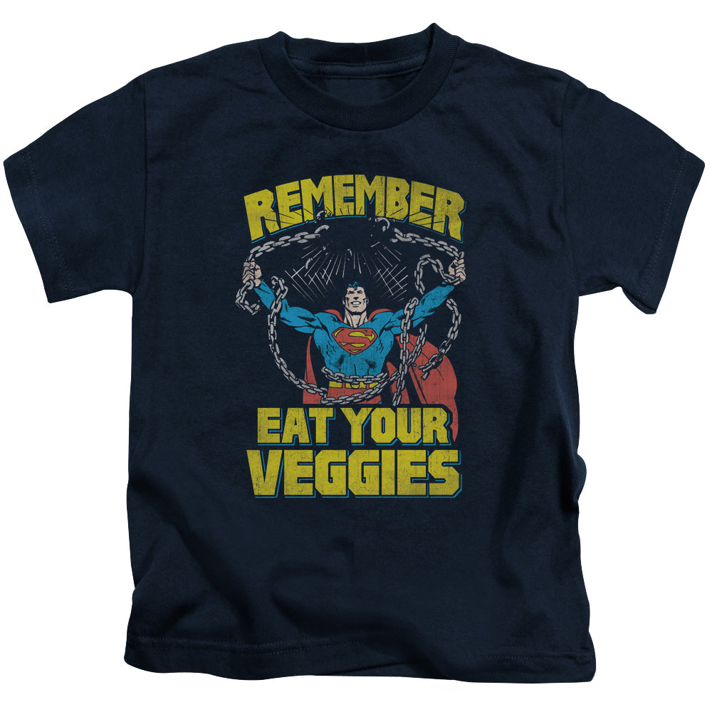 SUPERMAN VEGGIE POWER - S/S JUVENILE 18/1 - NAVY - T-Shirt