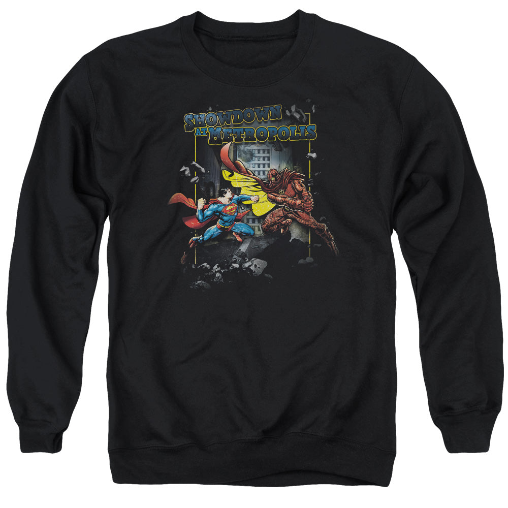 Superman - Showdown - Adult Crewneck Sweatshirt - Black