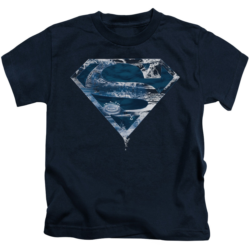 SUPERMAN WATER SHIELD - S/S JUVENILE 18/1 - NAVY - T-Shirt