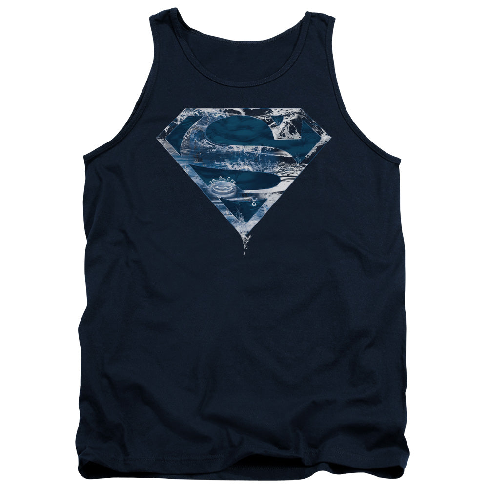 Superman - Water Shield - Adult Tank - Navy