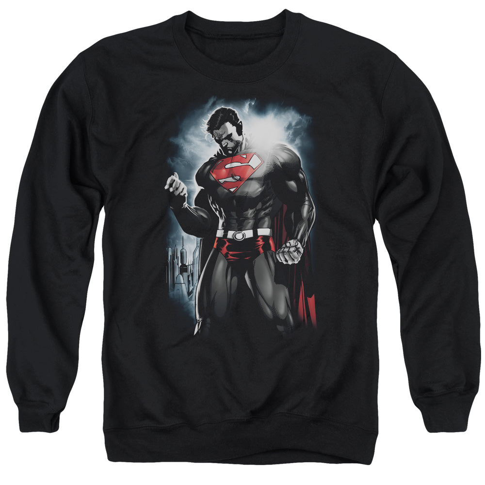 Superman - Light Of The Sun - Adult Crewneck Sweatshirt - Black