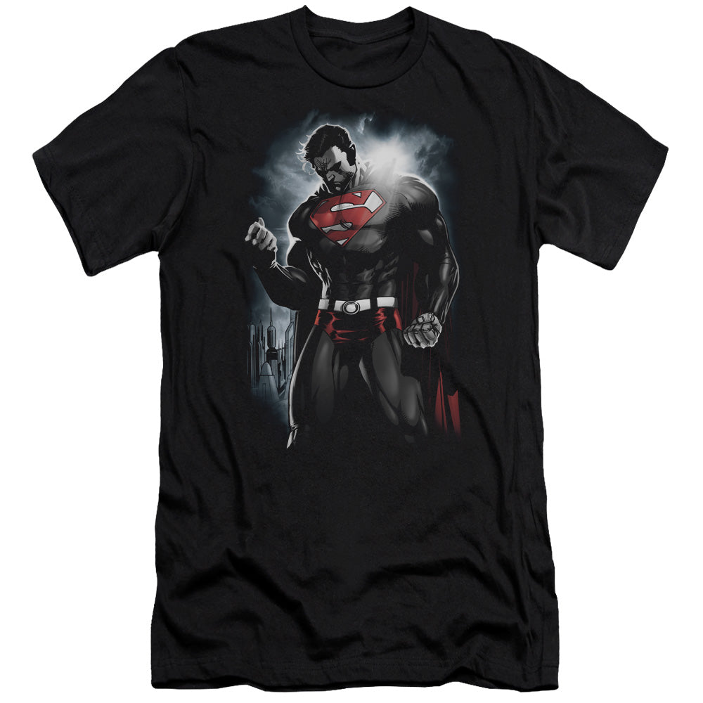 Superman - Light Of The Sun-premuim Canvas Adult Slim Fit 30/1 - Black
