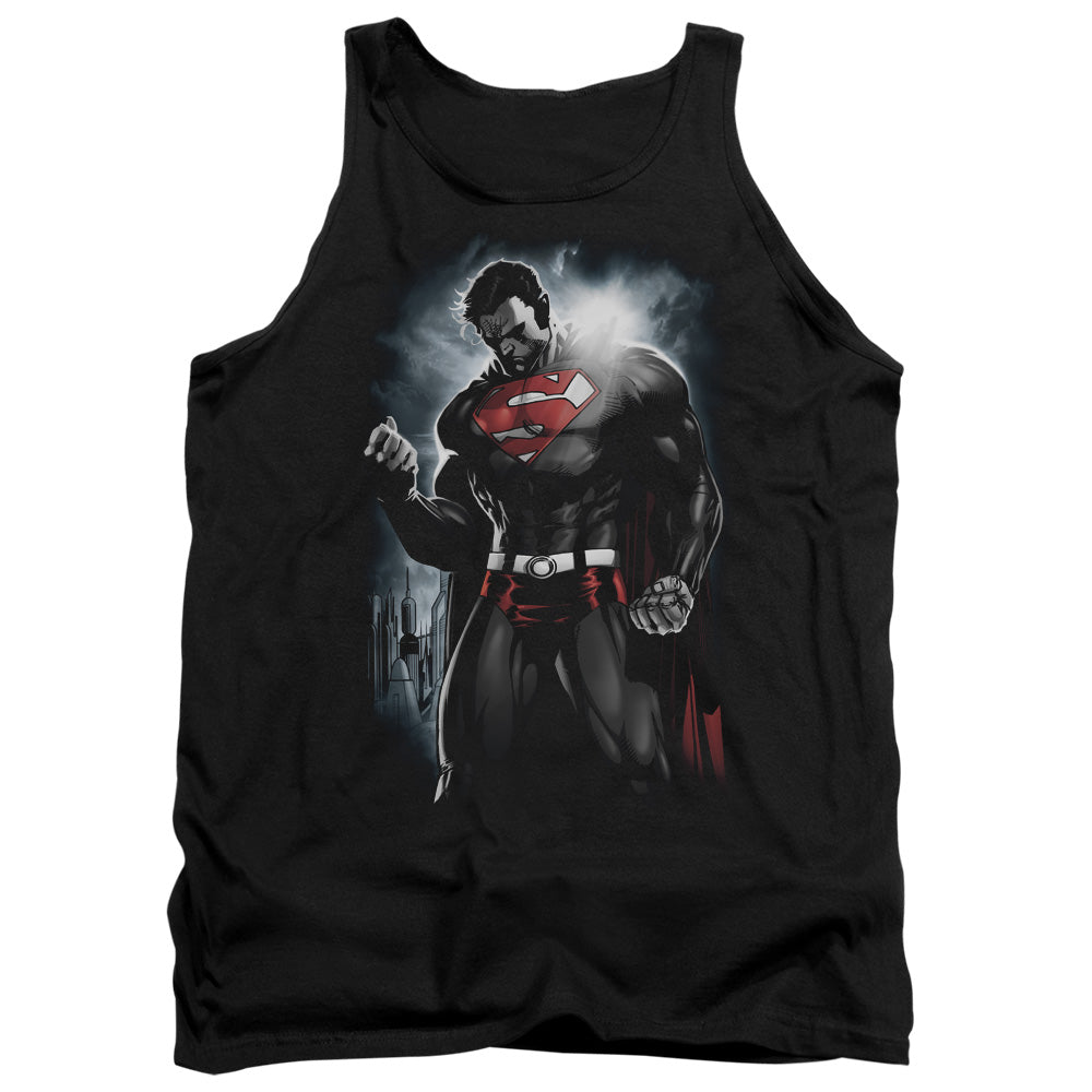 Superman - Light Of The Sun - Adult Tank - Black
